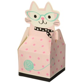 Creative Converting Purr-Fect Party Favor Box Party Supplies, Multicolor, 9"