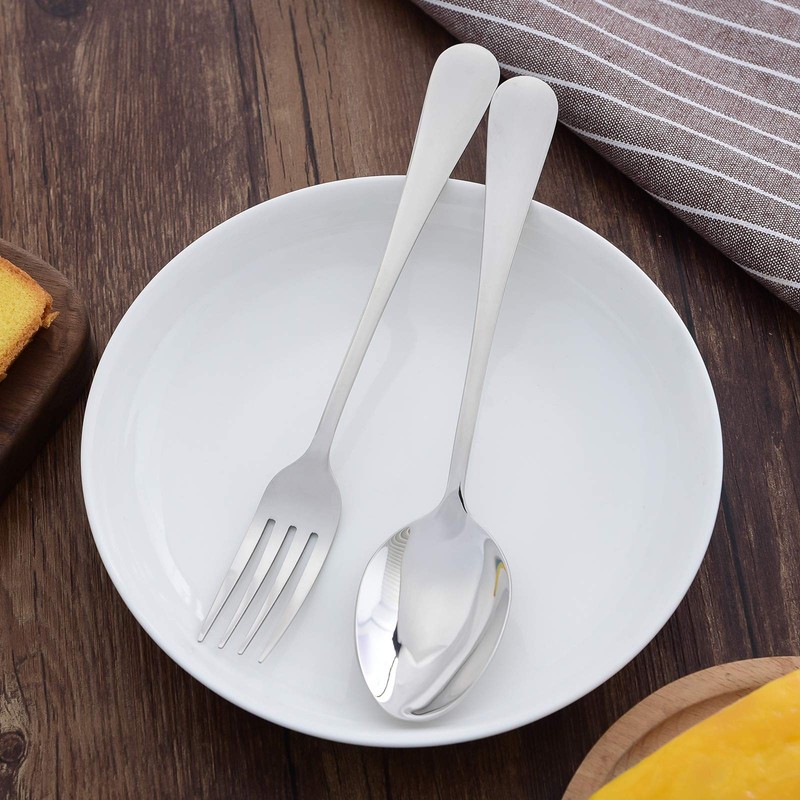 Qinglele Table Spoon, Table Fork, Cutlery Set, 3 Spoons and