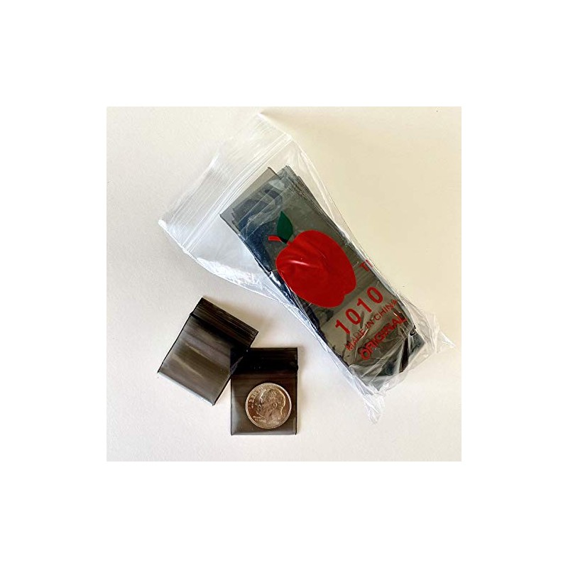 1010 Original Mini Ziplock 2.5mil Plastic Bags 1" x 1"