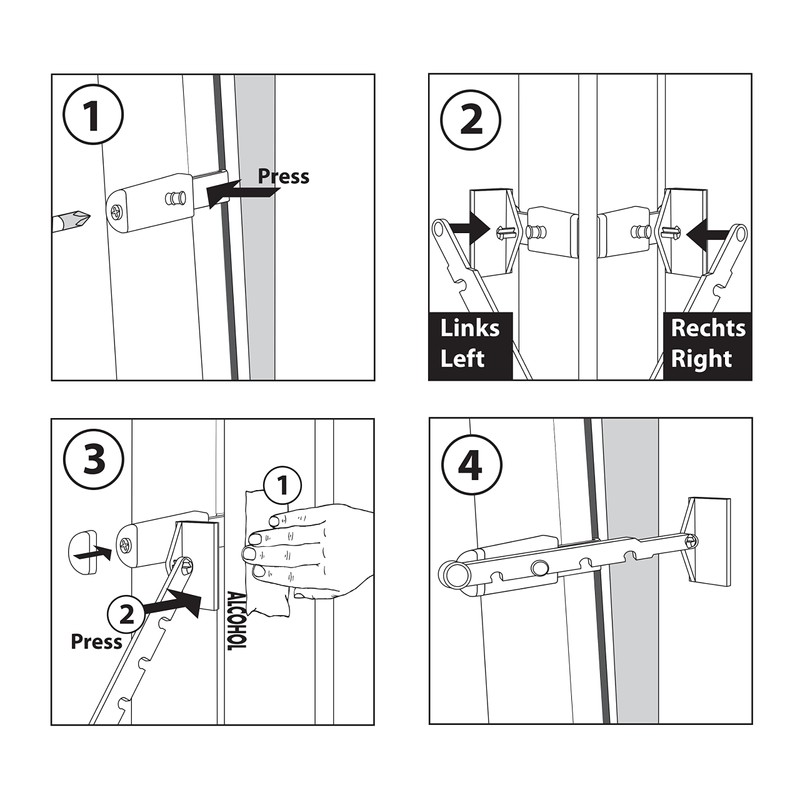 Estika Window Tilt Regulator - Easy Installation No Drilling -