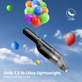 Handheld Vacuum Cordless -Car Vacuum Portable Cordless Cleaner with 11000Pa Powerful Suction,1.2lbs Lightweight, Type-C Charge, Multiple Accessories, Portable Hand Vacuum for Home, Pet and Car