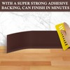 POPAKAN Flexible Baseboard Molding Trim 4" x 20 ft, Self-Adhesive