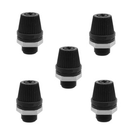 WITTKOWARE Cable Strain Reliefs with Screw Connection for Cable Diameter up to 6.8 mm Metal Nut M10 x 1 Black Pack of 5