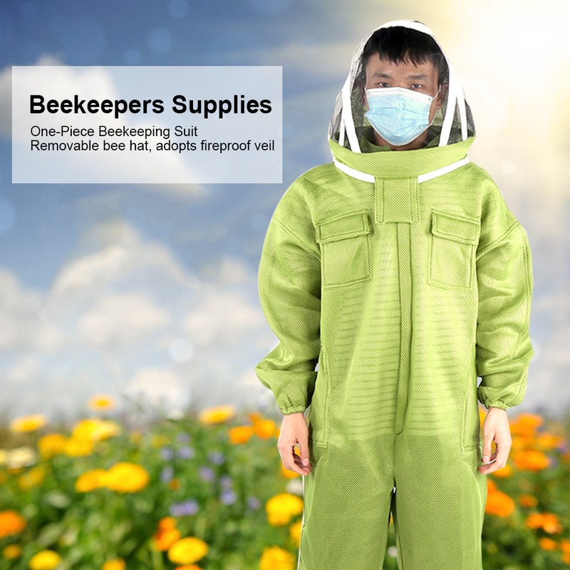 Breathable Thicken One‑Piece Beekeeping Protective Suit Beekeepers Bee Suits Accessory