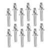 KOMBIUDA Mountaineering Trekking Pole Tips 12pcs Tungsten Steel Tip Replacement