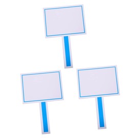 Ciieeo 3pcs Blank Board Bid Auction Classroom Sign Padding Game Paddle Side Side Quick Dry Dry Erase Writing Jury Board Paddle Dry Erasable
