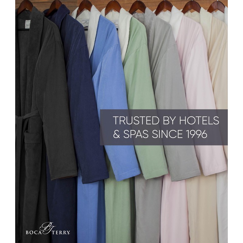 Women's Microfiber Robe by BOCA - Luxury Hotel Bathrobe, Long