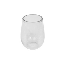 Creative Co-Op 14 Ounce Recycled Glass Stemless Wine Glasses