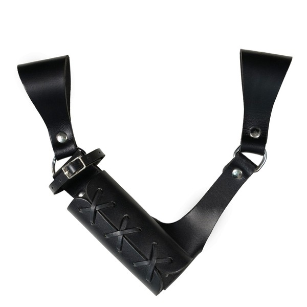 Mythrojan Sword Stand Medieval Leather Sword Frog Universal Rapier Right