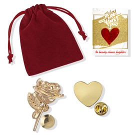 Heart of Gold Lapel Pin Gift set