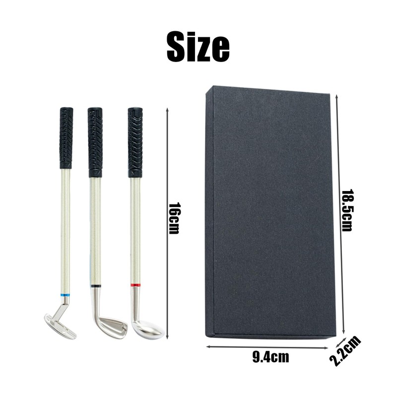 DUINIU 3 Golf Ballpoint Pens, Unique Ballpoint Pens, Golf Club