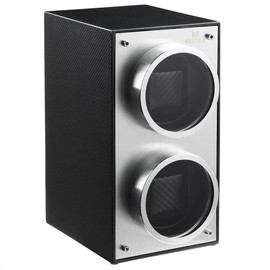 MOZSLY Double Watch Winder for Automatic Watches Slef Winding Box with Quiet Motor 12 Rotation Mode Setting Piano Painting - Color: Red