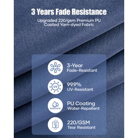 ACUEL 15ft Patio Umbrella with Base - Double-Sided Rectangle Outdoor Market Umbrella, Large Deck Umbrella With Heavy-Duty Aluminum Crank & 12 Steel Ribs for Pool, Porch, Backyard & Garden, Navy Blue