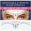 Stylia Disposable Eyebrow Ruler Stencils - Transparent Mapping Stickers