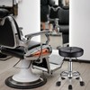 HMTOT Round Rolling Stool with Wheels Height Adjustable Swivel Stool