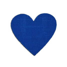 All Turf Mats Festive Home Décor Door Mat Decorative Blue Heart Wall Decoration 3' Large Mat