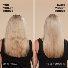 John Frieda Violet Crush Intensive Shampoo - Volume: 75 ml - Travel Size - Ideal for Testing or Travelling - Anti-Yellow Tint - For Blonde Hair