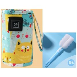 Flaschenwärmer Baby Unterwegs,Flaschenwärmer Baby to Go,Baby Flaschenwärmer Unterwegs,für Alle Flaschengrößen Geeignet,mit Flaschenbürste,für Reisen und Picknick Geeignet