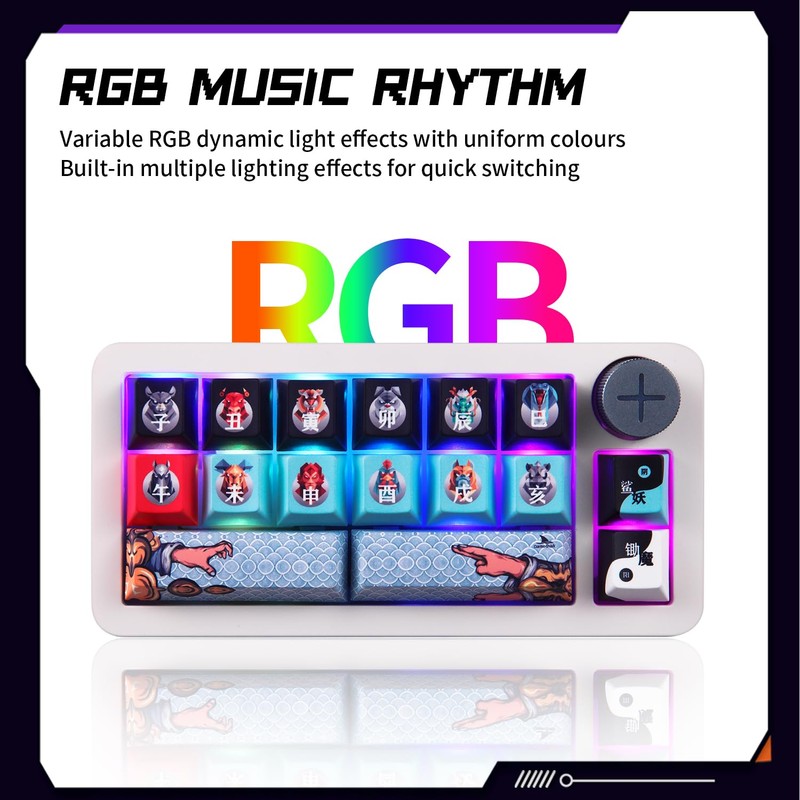 Darmoshark SK16 Macro Mechanical Numeric Keypad 2.4G/USB-C/Bluetooth 16 Keys Mini