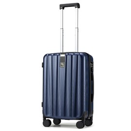 Hanke 20 Inch Carry On Luggage 22x14x9 Airline Approved Lightweight PC Hard Shell Suitcases with Wheels Tsa Luggage Rolling Suitcase Travel Luggage Bag for Weekender(Dark Blue)