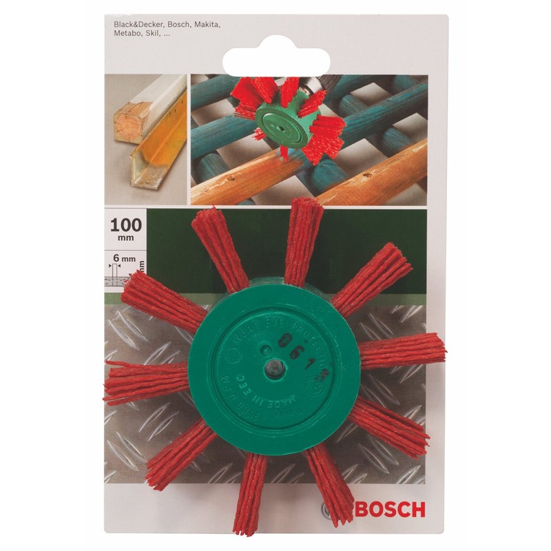 Bosch 2609256543 6 x 100 mm Flap Brush Nylon Wire