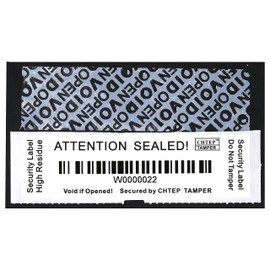 100PCS Chtep Tamper Tamper Evident Stickers, 100% High Residue Tamper,Evident Security Warranty Seal, Void Stickers, Security Labels, (Serial Number 1 * 3.54inch,White)