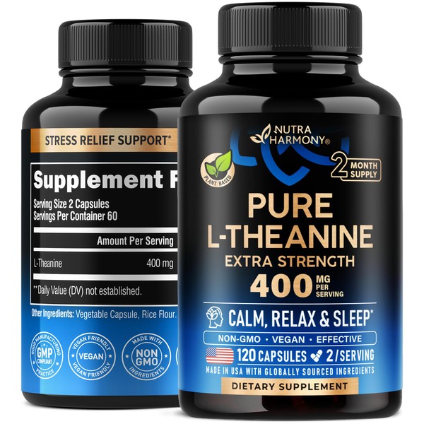 L Theanine 400 mg | L-Theanine Stress Relief | Extra