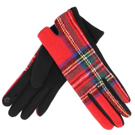 Royal Stewart traditional Tartan gloves Touch Screen