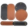 Yayatty 6 Pcs PU Leather Bag Bottom Oval Knitting Crochet