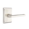 Emtek Passage Set, Neos Rosette, Helios Lever, Satin Nickel, RH