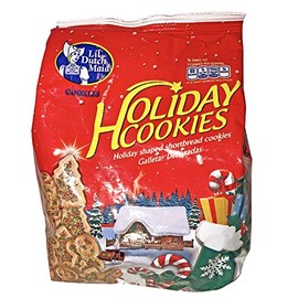 Lil Dutch Maid Holiday Shaped Shortbread Cookies! Santa! Gingerbread Men! Christmas Trees! With Red And Green Sugar Sprinkles! Delicious!, 2 Set of 40 Count