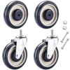 MYFULLY 5" Shopping Cart Caster Wheel Replacement Wheels Kit, Polyurethane