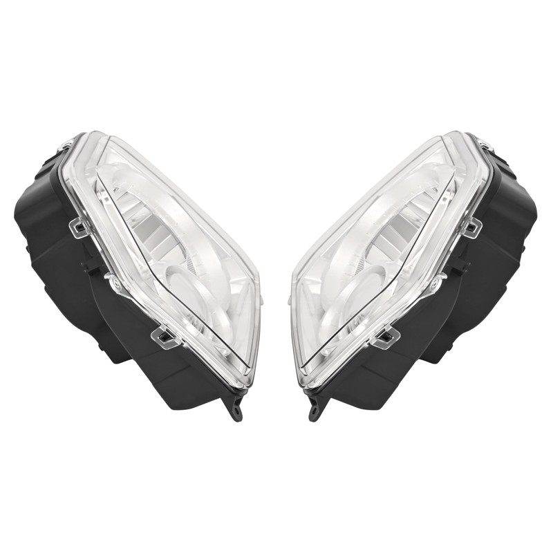 HECASA Pair Headlights Compatible with 2008-2012 Jeep Liberty Replacement for