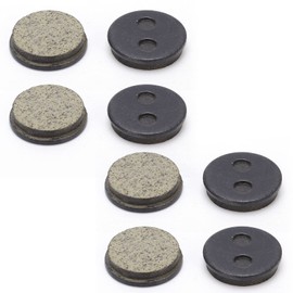 SPYMINNPOO Bicycle Brake Pads Round, 4 Pairs BB5 M446 Mountain Electric Bike Disc Brake Ketone Resin Semi Metal Oil Disc Brake Pad Accessories for Bicycle