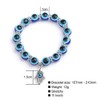 4 Pcs Turkish Evil Eye Glass Bead Stretch Bracelet Set