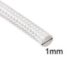uxcell Insulation Braid Sleeve, 16.4Ft-1mm High Temp Silicone Fiberglass Sleeve