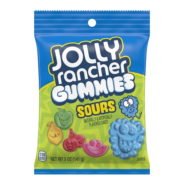 Jolly Rancher Gummies Saborizantes de fruta agria, 5 onzas