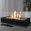 Rectangle Tabletop Fire Pit Accessories Fire Extinguisher Black