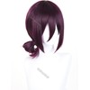 Reze Cosplay Wig Short Dark Purple Anime Cosplay Wigs with