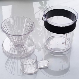 Coffee Server Set, 10.1 fl oz (300 ml), 1-2 Servers, Dripper, Resin