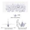 WANDIC Origami Paper Cranes, 10 Strings Handmade Folded Origami Paper