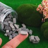 Woohome 250 PCS Miniature Bricks Gray Mini Wall Brick for