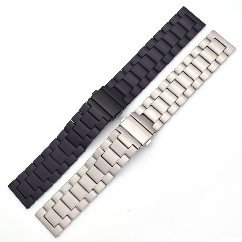 THEAGE Titanium Solid Watch Band for Mens Women, Pure Titanium