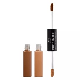 NYX Professional Makeup Sculpt & Highlight Face Duo Chestnut/Sand 0.34 Ounce