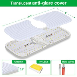 Aaleds RV Lights Interior, 12 Volt Led Lights 1200LM, Camper Lights 12.5W, RV Led Lights Interior Fixtures 12V, RV Ceiling Dome Light with Switch for RV/Camper/Trailer/Boat (Natural White, 2Pack).