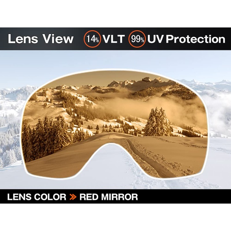 ZERO TECH BASE Replacement Lens compatible with Oakley Snow Goggles
