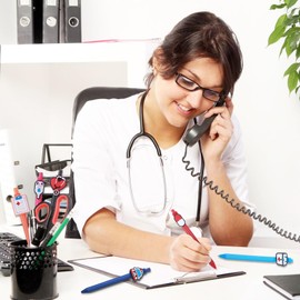 Amabro Cute Nurse Pens, 6PCS Funny Cartoon Nurses Pen 0.5mm Retractable Nurse Ballpoint Pens Gift for Nurses Doctors Medical Assistants Students Healthcare Workers Office Appreciation Gift