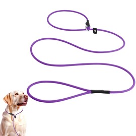Slip Leads for Dog Slip Leash - 6FT Purple Slip Lead Dog Leash Dog Training Leash Waterproof Dog Training Leash Long-Lasting Slip CollarLeash Dog Slip Leads for Small Large, Medium Dogs