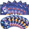 40Pcs Outer Space Birthday Party Supplies For 20 Guests -