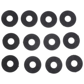 Galepromot 12Pcs Black Guitar Strap Locks Guitar Strap Holder Sturdy Synthetic Rubber Guitar Strap Blocks Guitar Protector Block Strap Locks Straps and Strap Locks